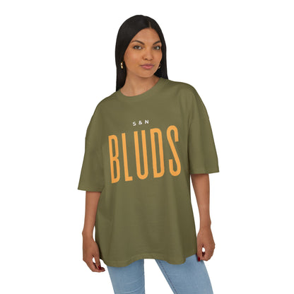 Olive "S&N Bluds"  DropShoulder T-Shirt