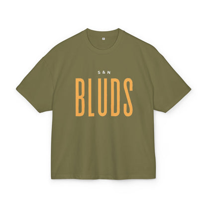 Olive "S&N Bluds"  DropShoulder T-Shirt