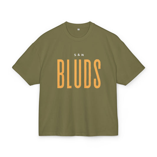 Olive "S&N Bluds"  DropShoulder T-Shirt