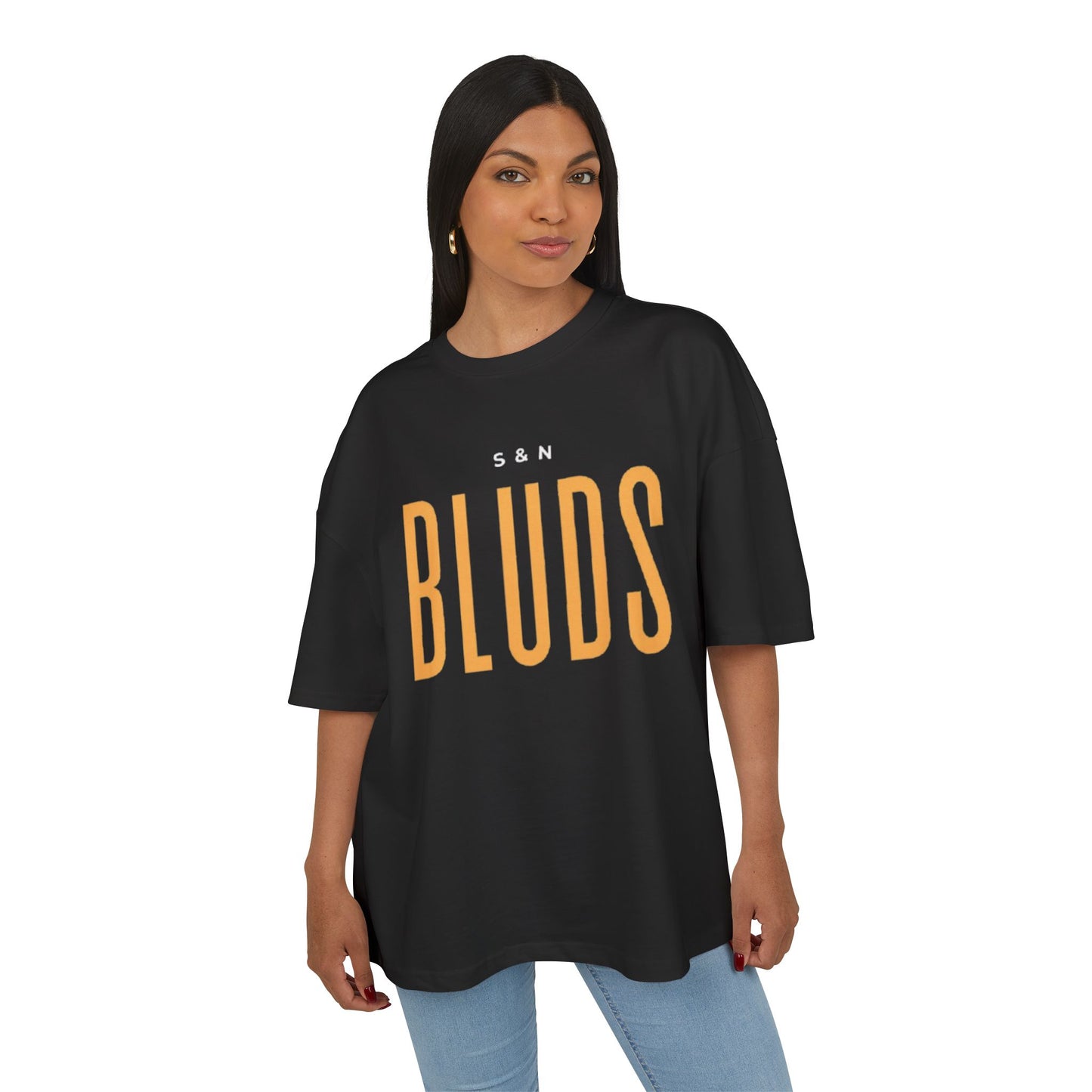 Black "S&N Bluds"  DropShoulder T-Shirt