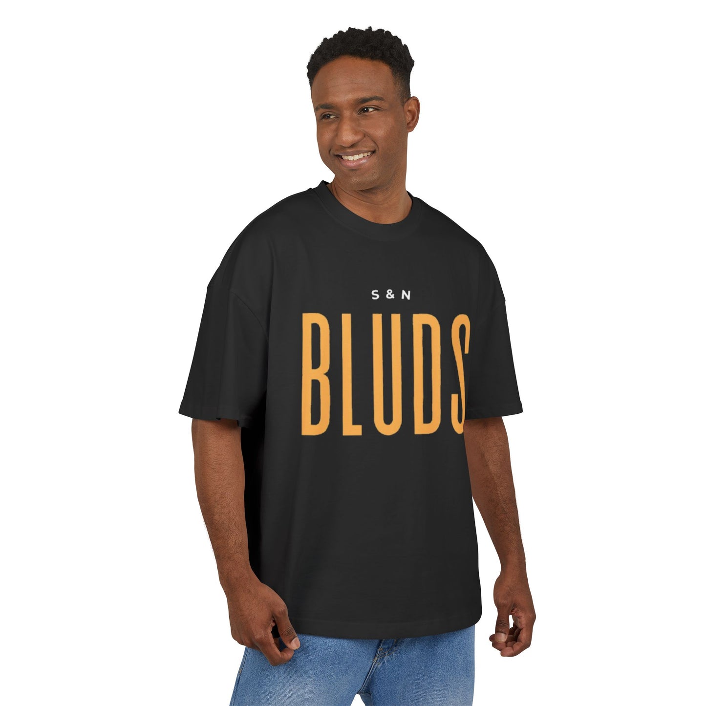 Black "S&N Bluds"  DropShoulder T-Shirt